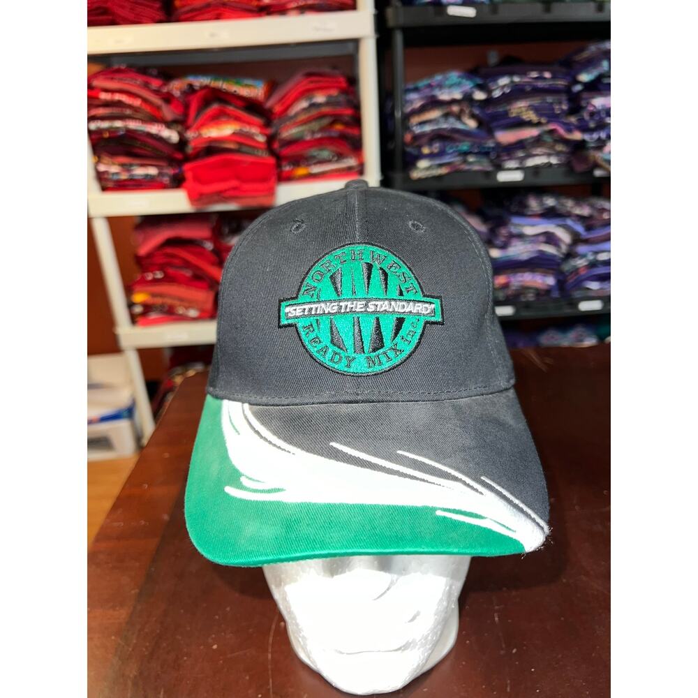 Northwest Hat Ready Mix Black Green Design Cap Headwear